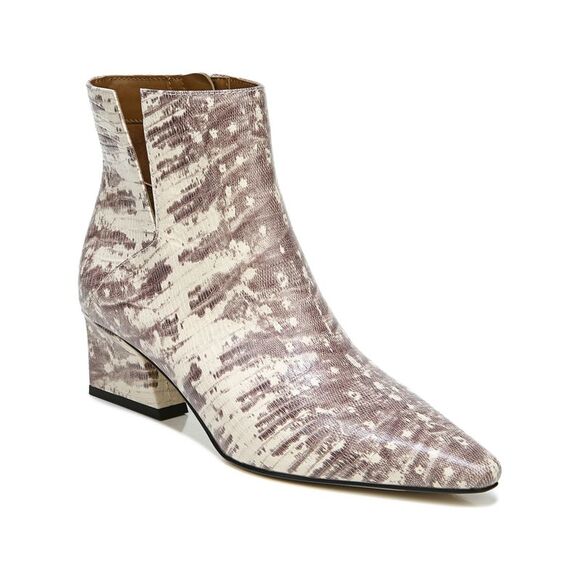 FRANCO SARTO Shoes - FRANCO SARTO Womens Roccia Beige Reptile Architectural Sandria Booties 7 M